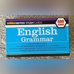 EUC SPARK NOTES English Grammar Box of 600 STUDY CARDS Homeschool Language Arts